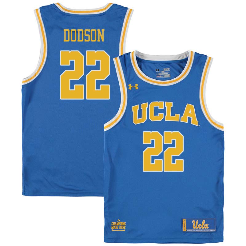 Men #22 Armani Dodson UCLA Bruins College Basketball Jerseys Sale-Blue - Click Image to Close